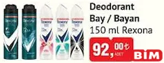 REXONA KADIN/ERKEK DEODORANT 150 ML